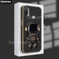 Case For Lenovo K14 Pro Solid Color Soft With Astronaut Bracket Silicone Plating Phone Cover For Lenovo K14 Plus K13 Note Case.