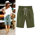 Pants Women's Trousers Summer Knee Length Harem-Pants Capris High Waist Plus Size Beach S-8XL 10 Colors Casual Dropshipping. 