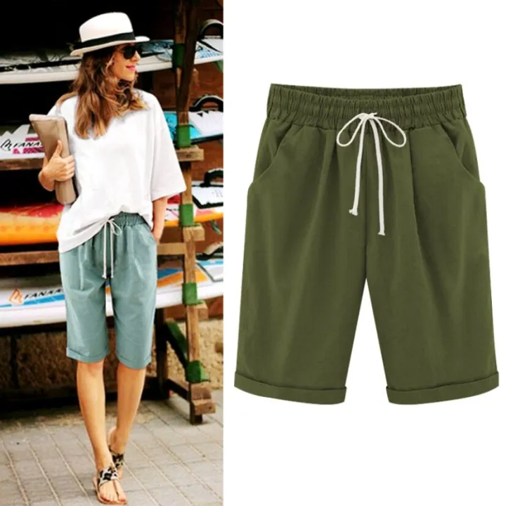 Pants%20Women's%20Trousers%20Summer%20Knee%20Length%20Harem-Pants%20Capris%20High%20Waist%20Plus%20Size%20Beach%20S-8XL%2010%20Colors%20Casual%20Dropshipping%20-%20Image%204