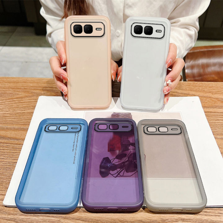 Sroof Case For Infinix Smart 10 Plus New transparent color mesmerizing soft shell Phone Case Back Cover
