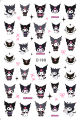 New Cartoon Kuromi Nail Decals Stickers For Nails Sanrio Series Hello Kitty Melody Nail Stickers Nail Art Accessories.