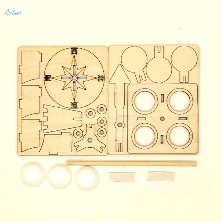 DIY Wooden Science Experiment Kits Weather Vane 3D Puzzle Building Toy