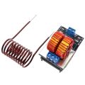 DC 5V-12V 120W Mini ZVS Induction Heating Power Module Tesla Jacobs Ladder With Heating Coil. 