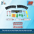 39 Pcs Battery Operated Big Size Simulation Bullet Train With Tree, Bridge & other accessories full train set for Children - car toy.