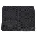 Litter box mat cat mats for litter box cat Litter Mat Double Layer Scatter Control Kitty Litter Mat Washable Litter Trapping Mat for Litter Box.