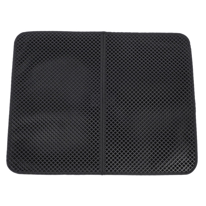 Litter box mat cat mats for litter box cat Litter Mat Double Layer Scatter Control Kitty Litter Mat Washable Litter Trapping Mat for Litter Box