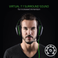 RAZER Electra V2 USB Gaming Headphones 7.1 Surround Sound Auto Adjusting Headband Detachable Boom Mic with In-Line Controls Gaming Headset. 