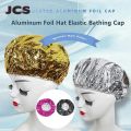 1pc Ladies shower cap thermal insulation aluminum foil hat stretch shower cap hair salon hair dyeing cap hair dyeing tools. 