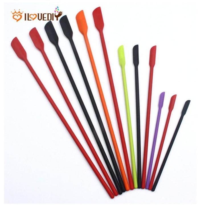 4Pcs Mini Silicone Jar Cake Cream Spatulas Jar Cosmetic Bottle Scraper Flexible Reusable Jam Scrapers for Kitchen Tools Accessories Supplies