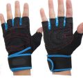 new 1 pair weight lifting training gloves women man fitness sports body building gymnastic gripe gum hand palm protector gloves.