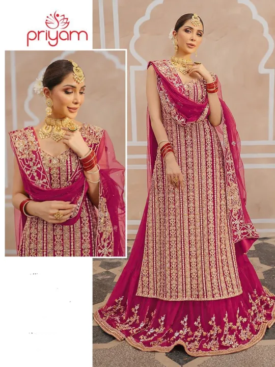 Semi-Stitched%20Georgette%20Party%20Dress%20For%20Women%20-%20Image%202