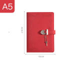 Password Book Password Book With Lock Heart-shaped Notepad. 