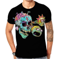 2023 Skull Men'S T-Shirt 3d Printed Casual Short Sleeved Tees Skull&Beauty T Shirt For Men Loose Oversized Shirt O-Neck Clothing. 