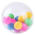 Squeeze Ball Toy Squish Stress Ball with Color Bead Rainbow Sensory Fidget Squeeze Sensory Toy for Kids Gift.