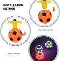 LED Light Up Flashing Spinning Tops Flashing Music Gyro Spinning Top Gyro Spinner LED Music Flash Light Football Gyro Toy.