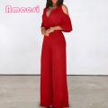 Party Romper Solid Color Wide Leg Jumpsuit Summer Jumpsuit.