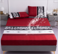 100% Waterproof Printed Bed Fitted Sheet Mattress Covers Four Corners With Elastic Band sheet for bed (Without Pillowcase). 