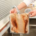 Kitchen Daily Dish Towel Dish Cloth- Kitchen Cloth Absorbent Coursing Towel.