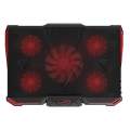 Laptop Cooling Pad for 1417 Inch Laptops, with Five Stove Fans, TNBK0033. 