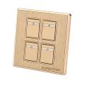 Super Star Glamour 10A 4 Gang Electrical Wall Switch Four 4Gang. 