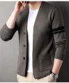 Knitted cardigan men's thin 2023 spring and autumn season new casual middle-aged and young shawl sweater, outer wearing sweater. 