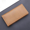 Pu leather Leather wallets Stylish Thin 3 color holder Long Money purses for use Business professionals Gift for men Travel.