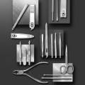 Nail clipper knife trimmer ear spoon 19PCS professional pedicure nail clipper tool nail clipper set stainless steel manicure. 