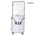 Luggage Cover Clear PVC Suitcase Cover for Carry on Luggage LX9F. 