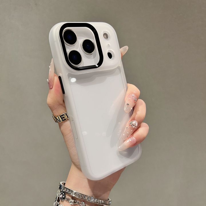 HOCE%20Transparent%20Phone%20Cases%20For%20iPhone%2011%2012%2013%2014%2015%2016%2017%20Pro%20Max%2014%2015%2016%20Plus%2017%20Air%20Case%20Plating%20Camera%20Frame%20Soft%20Bumper%20Clear%20Hard%20Back%20Cover%20-%20Image%203