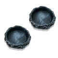 GC Reptile Water Dish Terrarium Reptile Water And Food Bowls Simulation Rock Design Utility Feeding Dish For Leopard Gecko Lizard Spider Scorpion Chameleon.