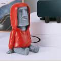 1PC Easter Island Statue Retro Moai Head Sculpture for Table Ornament. 