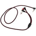 90 Degree 3.5mm Male to 2 RCA Male Cable Right Angle Stereo AUX Y Splitter Cord Microphone Jack Plug for Laptop 1M. 