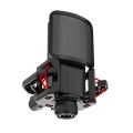 Microphone Shock Mount with Microphone Filter Windscreen,Green. 