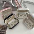 Solid Color Contact Lens Case Protective Korean Leather Solid Color Contact Lenses Companion Case 9.5*5.5*3.2cm With Mirror Leather With Mirror Large Care Box for Daily Use Travelling Makeup Routine Vision Care Fashion Statement.