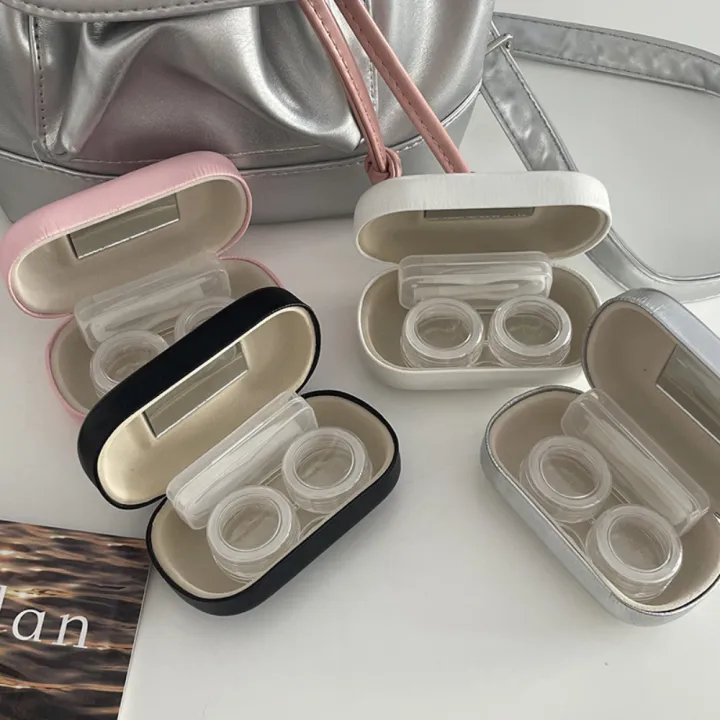 Solid%20Color%20Contact%20Lens%20Case%20Protective%20Korean%20Leather%20Solid%20Color%20Contact%20Lenses%20Companion%20Case%209.5*5.5*3.2cm%20With%20Mirror%20Leather%20With%20Mirror%20Large%20Care%20Box%20for%20Daily%20Use%20Travelling%20Makeup%20Routine%20Vision%20Care%20Fashion%20Statement%20-%20Image%204