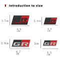 3D Metal Car Sticker GR Sport Logo Badge Emblem Decal for Toyota HV YARiS GRMN GR Sport RZ RC RS Prius Lexus Harrier GR Sticker.