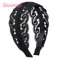 Ameesi Hair Band High Toughness Delicate Lace Embroidery Women Hairband.