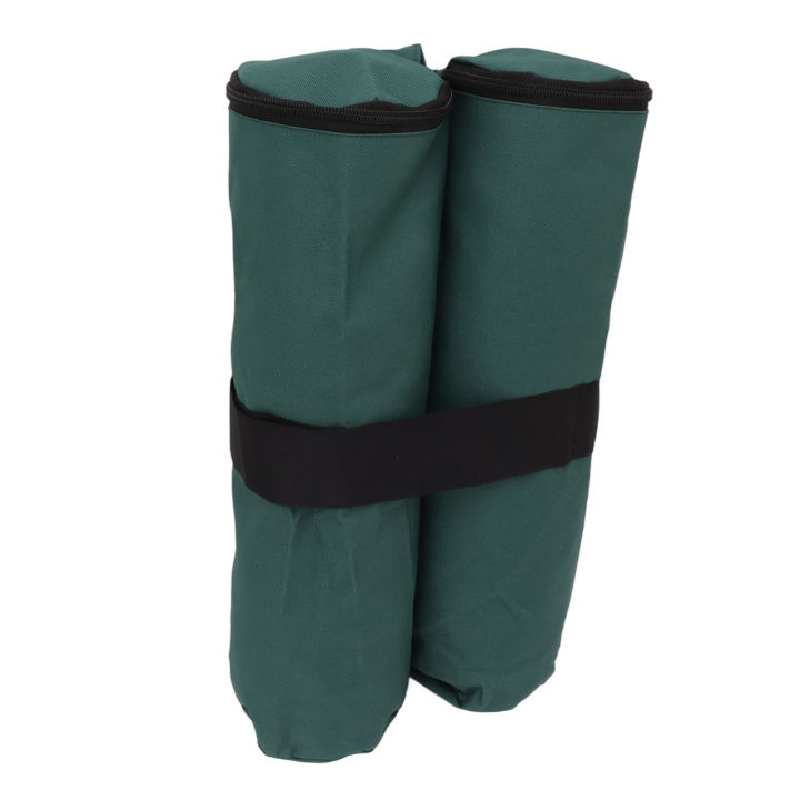 Fixed Bag Large Weight Tent Bag Advertising Display Rack Windproof Sandbag for Outdoor Canopy Collapse Prevention Dark Green