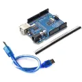 UNO R3  SMD- Atmel ATMEGA328P/168P V3 - Extra I/O Pinout - CH340G Driver , DCCDuino compatible with Arduino IDE. 