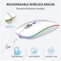 Unolink RAINBOW BACKLIT LED, Slim Rechargeable Wireless Silent Mouse, 2.4G.. -Wireless Mouse. 