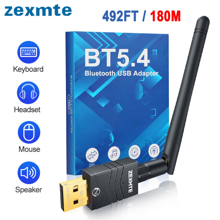 Dongle Bluetooth 5.4 Pour PC - Clé USB, Faible Latence, 7 Connexions Simultanées, Plug & Play Windows