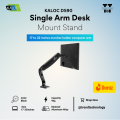 Kaloc DS90 Single Arm Monitor/TV Desktop Mount Stand With Cable Management System. 