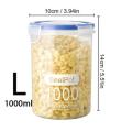 Food-grade Sealed Jars Large Capacity Transparent Plastic Sorting Grain Cans Pot Kitchen Refrigerator Preservation Storage Box. 
