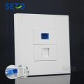 【YIYANGMAOYI111】SeTo 86 Type Optical SC + RJ11 Telephone Panel Outlet Wall Plate Keystone. 
