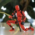 Action Figure Joint Man Dummy 13 Flexible Multi-Jointed Robot Action Figure for Home Decor Art Model with Movable Joints Lego Toy for Children birthday gift Creative puzzle for kids super hero spiderman ironman superman batman play DIY Toy For Kid.