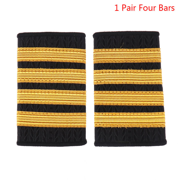 1Pair%20Epaulettes%20Professional%20Pilot%20Uniform%20Epaulets%20Gold%20Stripe%20Shoulder%20Badges%20Jessica%20-%20Image%204