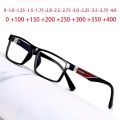 Men Women Square Anti-blue light Myopia Glasses -1.0 -1.25 -1.5 -1.75 -2.0 -2.25 To -4.0 And +1.0 +1.5 +2.0 For Reading Eyewear.