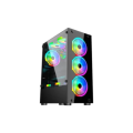 Aptech CS43 ATX Tower RGB Gaming Black Casing.