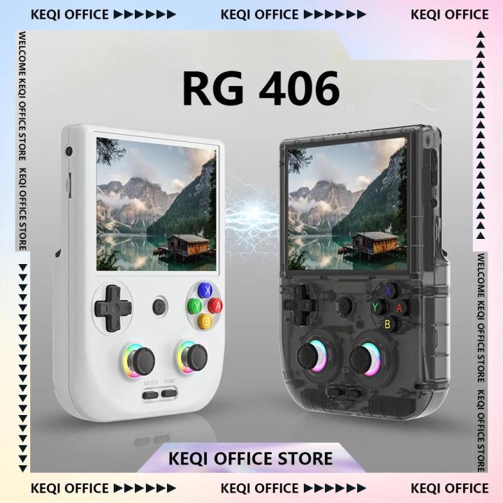 ANBERNIC RG406V Retro Handheld Game Console IPS 4 Inch Screen Multi Touch 960x720 RGB Light Android 128/256G Card 8000+ Games