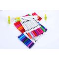 12/24/36/48PCS Colors FineLiner Dual Tip Brush Pens Drawing Painting Watercolor Art Marker Pens School Supplies. 